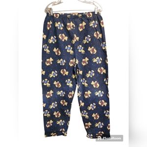 St Bernard 12-14 size pants Teddy Bear Pjs pants Navy Blue